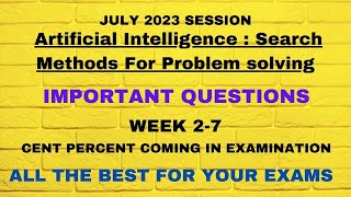 AI:SMPS IMPORTANT QUESTIONS WEEK 2-7  #nptel2023 #nptel #nptelanswer #aismps #nptelcourseanswers