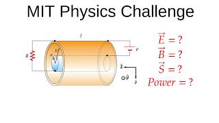 MIT Physics Problem: Energy Flow in a Coaxial Cable | Poynting Vector & Power