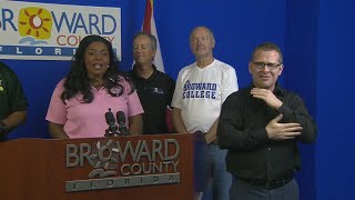 Broward Mayor Barbara Sharief Gives A County Update On Hurricane Irma Recovery Efforts