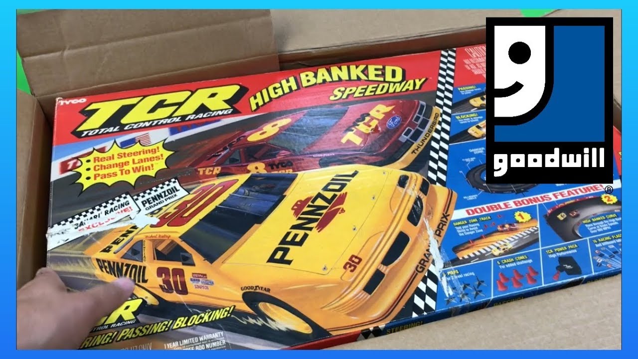 1991 TYCO TCR Race Track Chevy VAN Slot less JAM Car Unused A++ Warms Up Track 