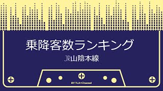 【JR山陰本線】路線別駅の乗降客数ランキング！(#308)