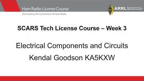 SCARS Technician Class - Session 3 of 7