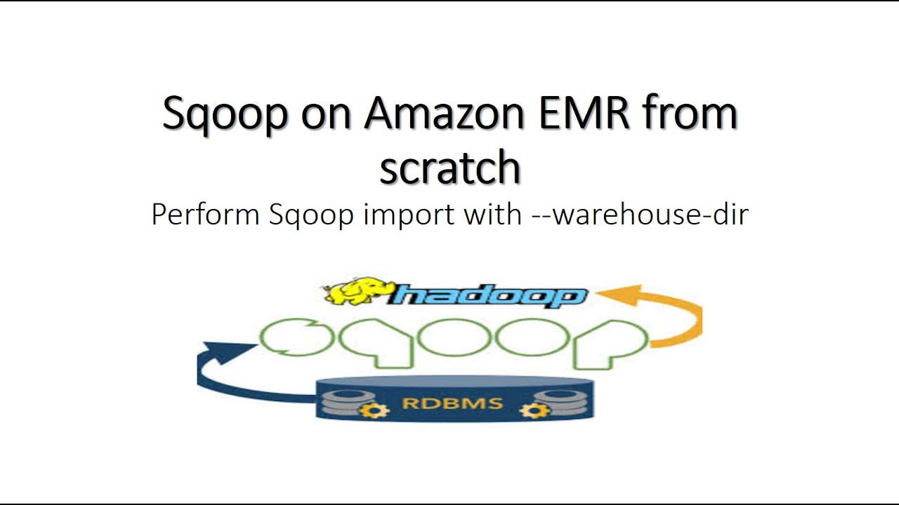 Perform Sqoop import with --warehouse-dir | SQOOP Part 4 - YouTube