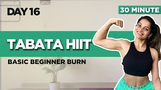 BEGINNERS | 30 MIN | TABATA HIIT WORKOUT | NO EQUIPMENT | DAY 16 OF 30 screenshot 5