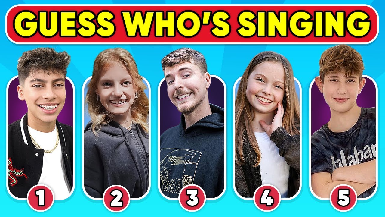 ⁣Guess Who Is Singing? | Salish Matter, Payton Delu, Royalty Family, MrBeast