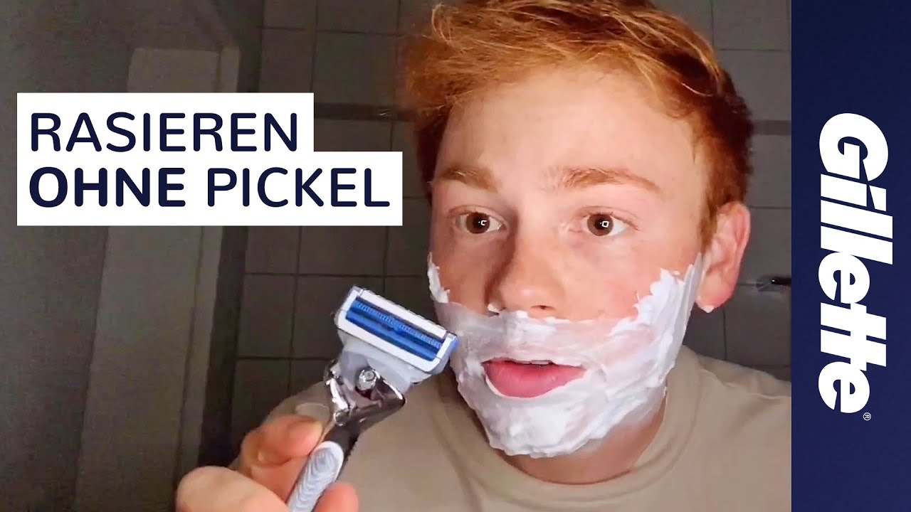 Rasieren Ohne Pickel Bei Empfindlicher Haut Gillette Skinguard Sensitive Youtube
