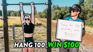 Hang For 100 Seconds, Win $100 vs. Strangers at the Park