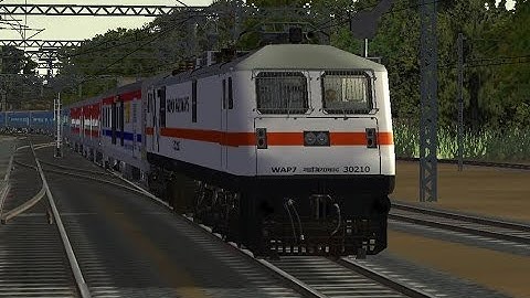 [MSTS] Indian Railways:12280 Nizamuddin⇌Jhansi Taj Express gets overtaken by Gatimaan