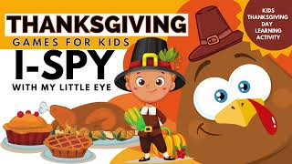 Kid Thanksgiving I-SPY Thanksgiving Day Fun Activity For Kids To Learn Words About Thanksgiving Day