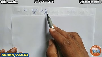 MRMS VARNI DC: Grade 10, Maths, Paper-2, Ch-13, Probability, Part-15, Optional exercise, Q-3