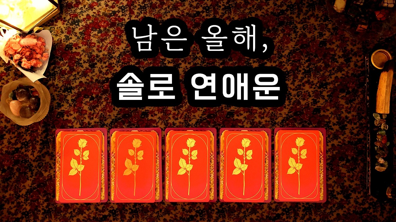 [타로] 남은 올해, 솔로 연애운