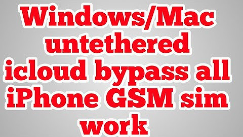 Windows/Mac one Click Untethered icloud bypass sim call work on/off Fixed FMI passcode/Disable