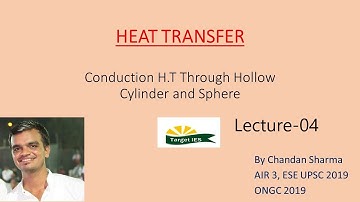 Heat Transfer | lec-04 | Conduction H.T. through hollow cylinder and sphere | Target IES