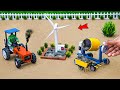 Diy tractor making wind turbine machine science project  sano creator 1