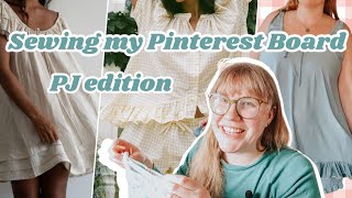 Sewing my Pinterest board; PJ Edition! Using all FREE patterns and upcycling bedsheets