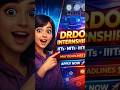 DRDO + IITs internships open 🚀 Apply now before May deadlines!! Links in description