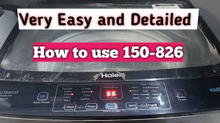 How to use Haier 150-826 Fully Automatic washing Machine || Urdu/Hindhi ||