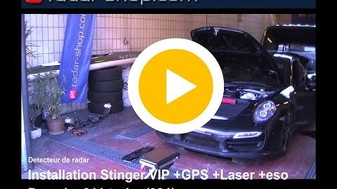 Porsche 911 turbo - Detecteur radar installation
