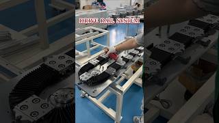 Conveyor line with circular guide rail, drive rail system, automation equipment#machine #packing