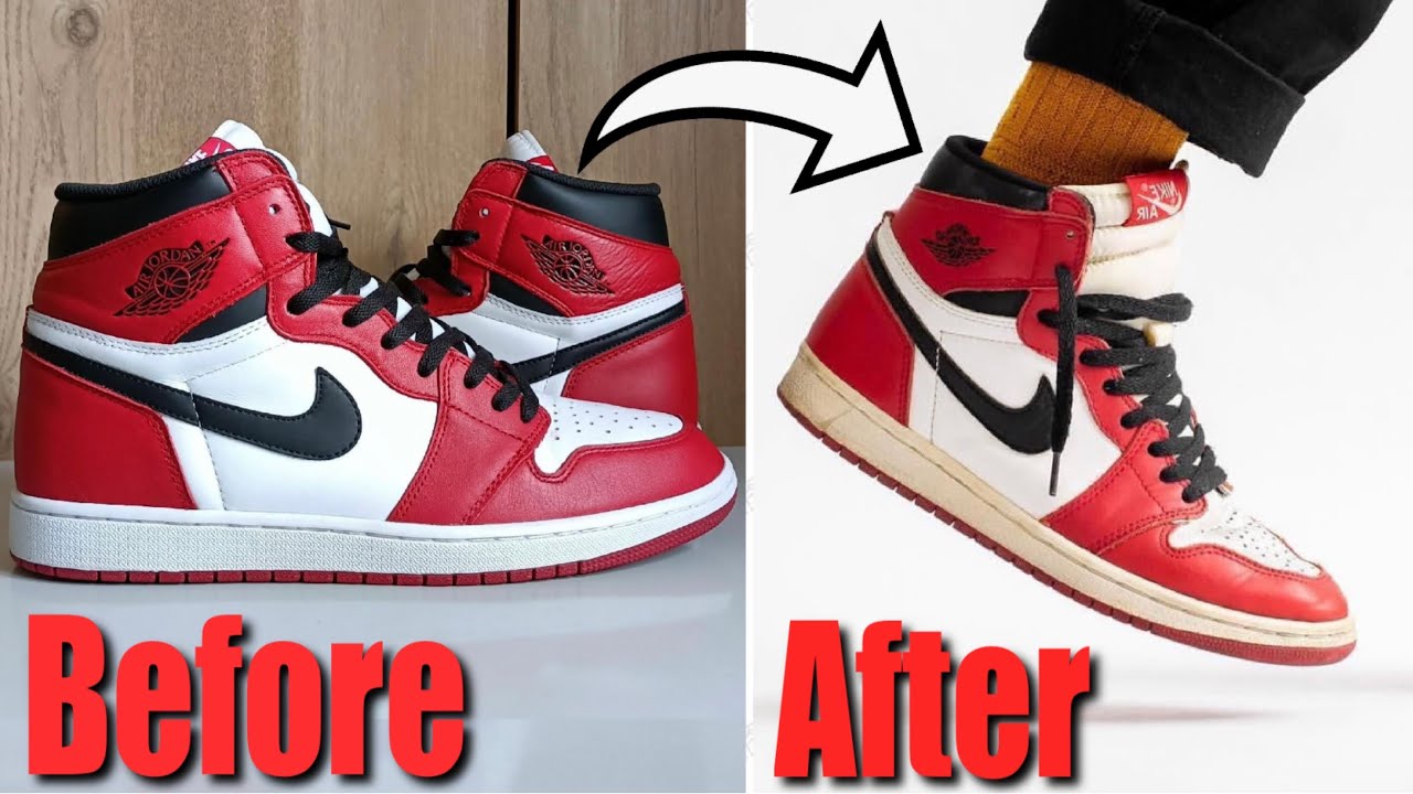 How to AGE Soles and DISTRESS Jordan 1s 