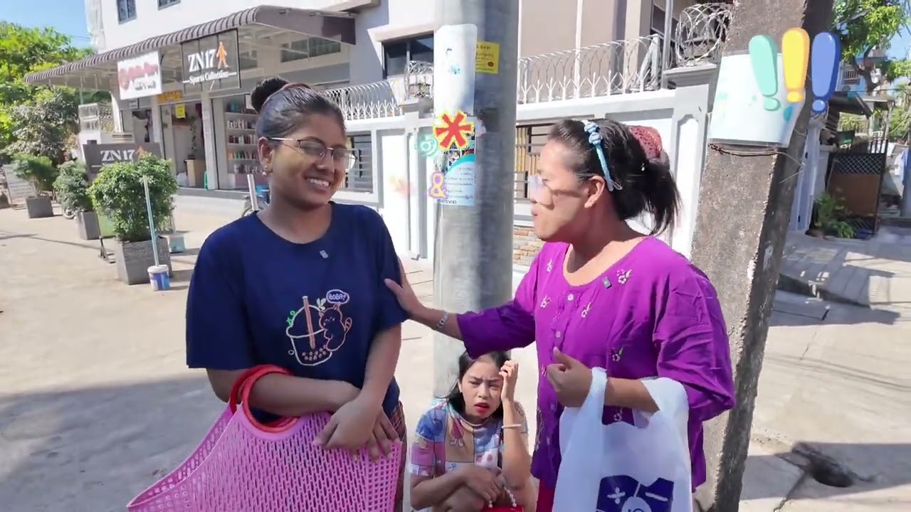 အမေတို့ စကားပြောတာမပြီးတော့ဘူး🤣😅