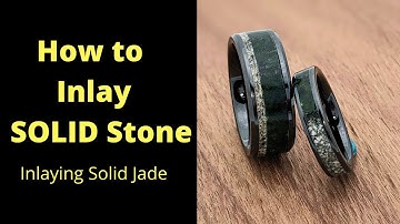 How to inlay solid stone into a channel ring