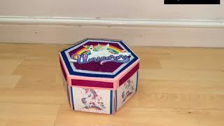 Unicorn Theme Three Layer Tower Hexagon Explosion Box