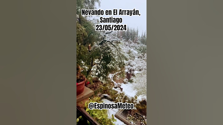 Nevando en "El Arrayan"; Santiago