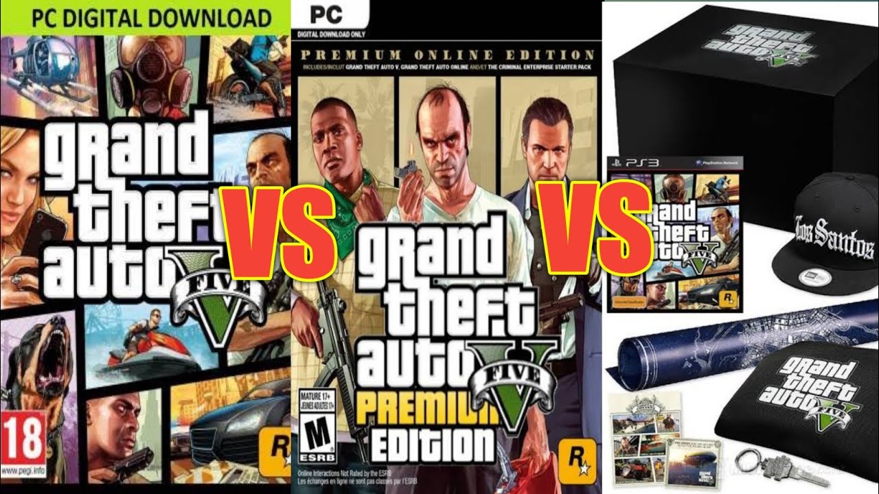 Gta 5 standard edition vs Premium edition vs Collector's edition