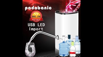 [ thstore88 / anka_home ] Vòi Bơm Hút Nước Mini Padabanic Tự Động Rảnh Tay Cho Bình Nước Lọc Sạc USB