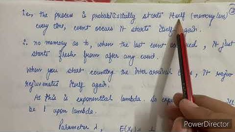 Properties of Poisson Process M.Sc.
