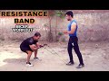 Resistance band workout for biceps  biceps exercise with resistance band  nav fitness