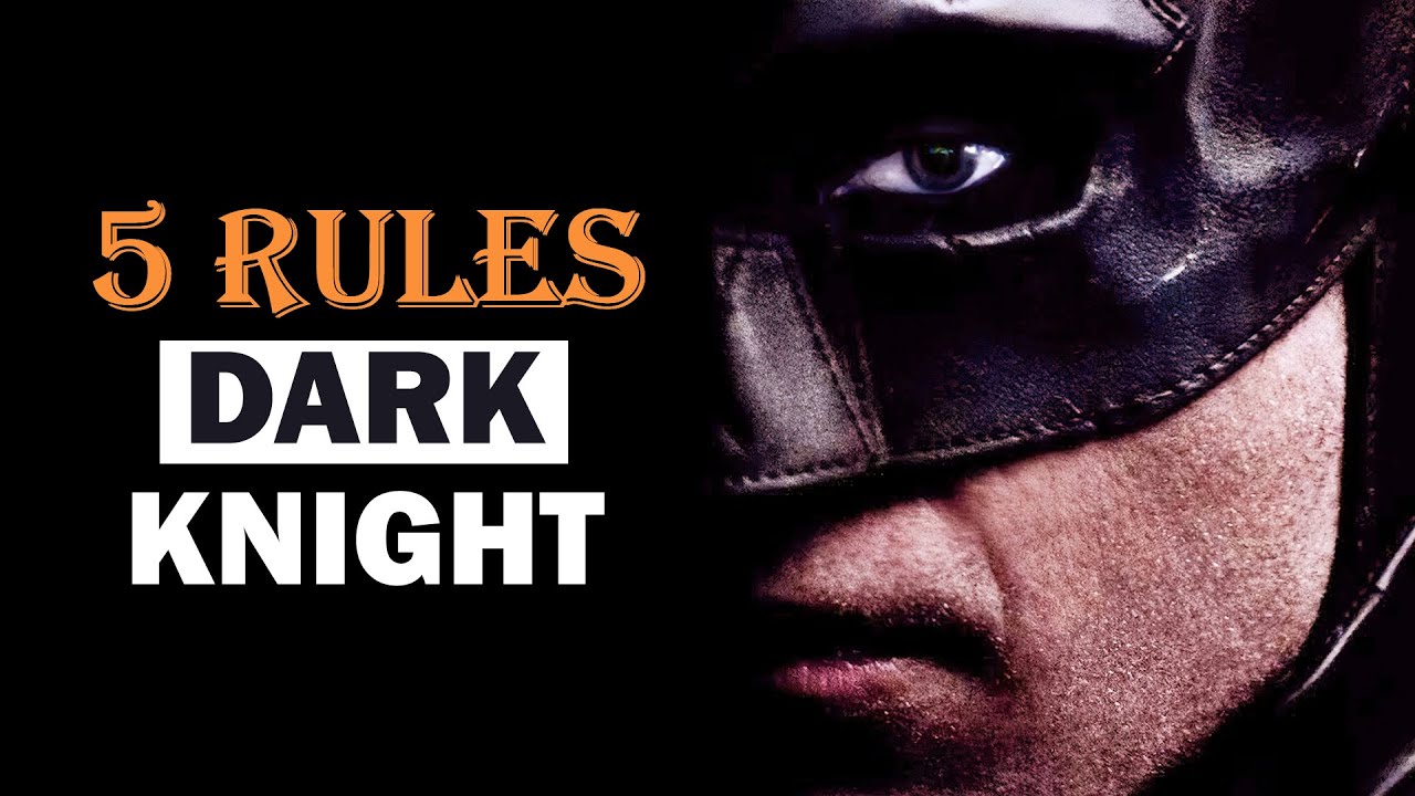 5 Rules of the Batman: Bruce Wayne | The Dark Knight | Motivational Video |  stuff hai - YouTube