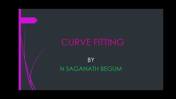 Curve fitting - least square method