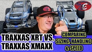 TRAXXAS XRT VS. TRAXXAS XMAXX - COMPARING SIZING, HANDLING & SPEED - NEW ENGLAND RC - E117