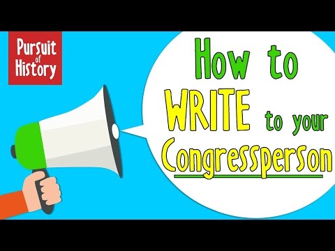 How to Write to your Congressperson