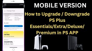 How To Upgrade Downgrade Ps Plus Essentialtradeluxepremium
