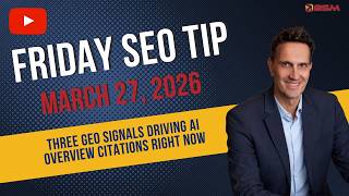 Three GEO Signals Driving AI Overview Citations Right Now