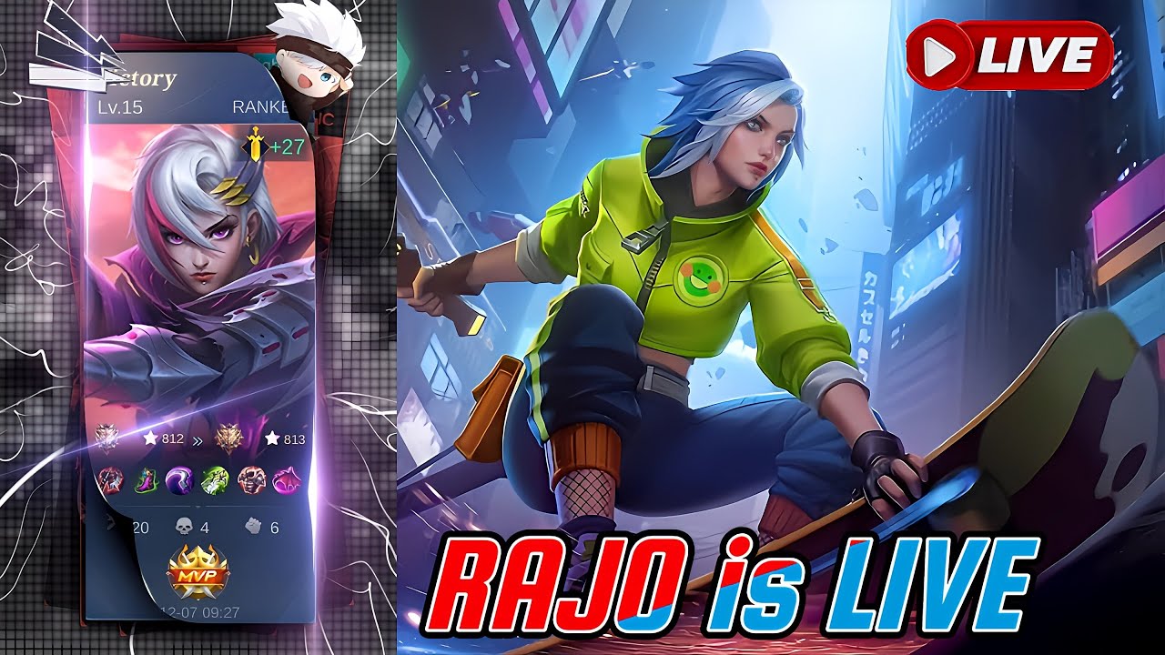 [#MOBILELEGENDS ] Rank Push MLBB || RAJO is LIVE - YouTube