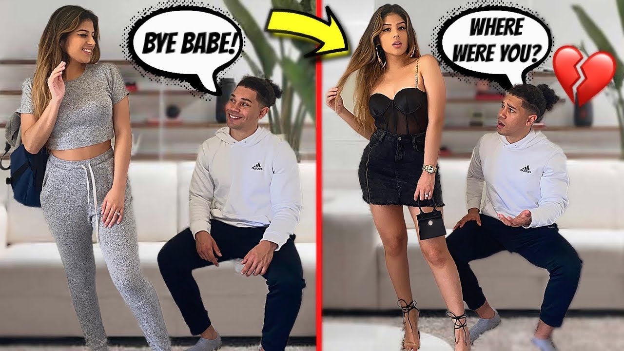 LEAVING THE HOUSE FULLY DRESSED THEN COMING HOME LIKE THIS...