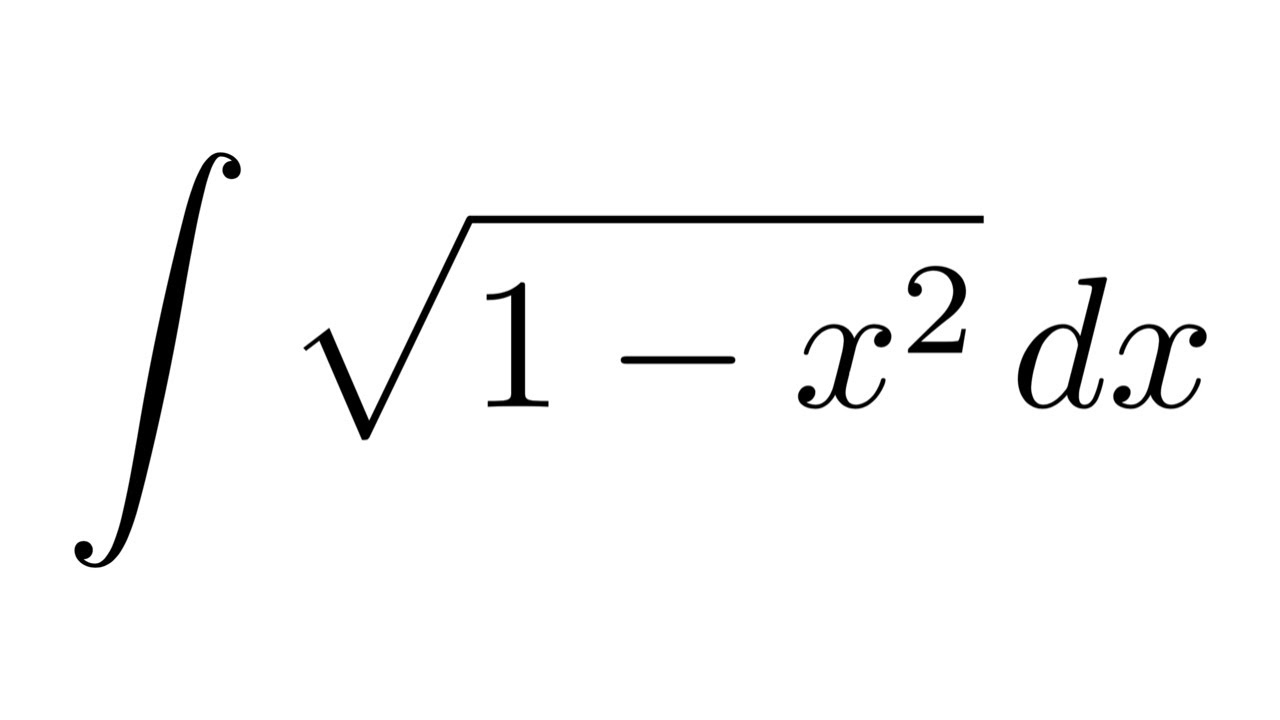 Integral of sqrt(1x^2) (substitution + trigonometric