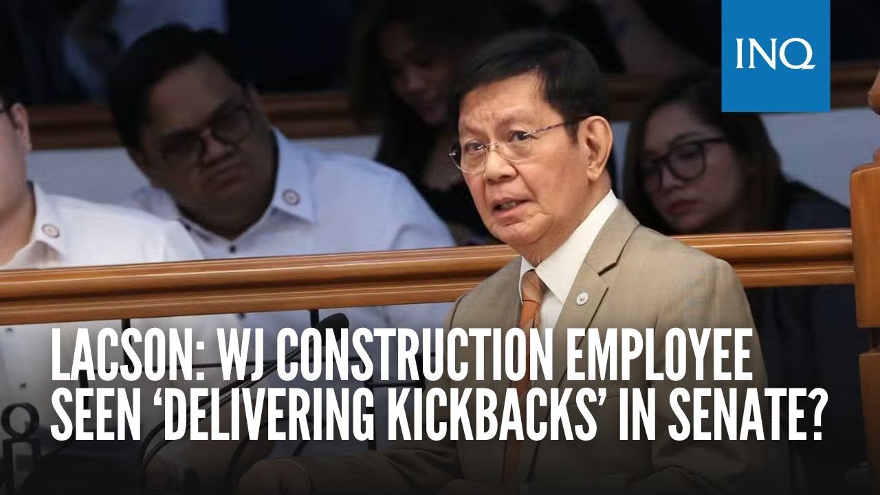 Lacson: WJ Construction employee seen ‘delivering kickbacks’ in Senate?