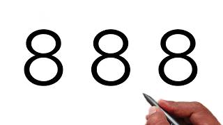 How to Draw a Beautiful Design Using Number 88 Creative Design Art