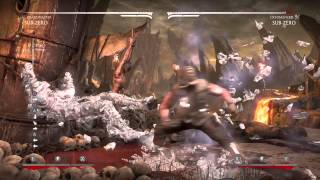 MKX Sub-Zero(Grandmaster) 43% Meterless Corner Combo