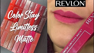Revlon ColorStay Limitless MATTE Liquid Lipsticks SWATCHES & REVIEW