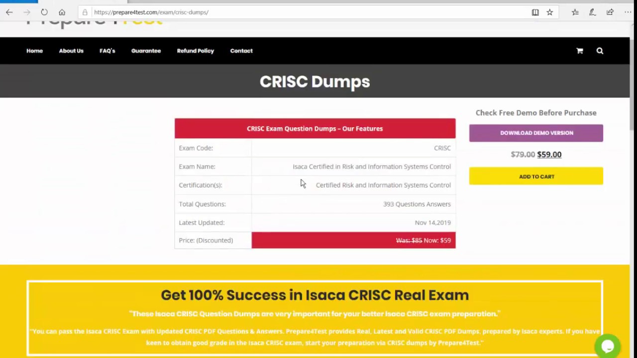 New CRISC Exam Answers