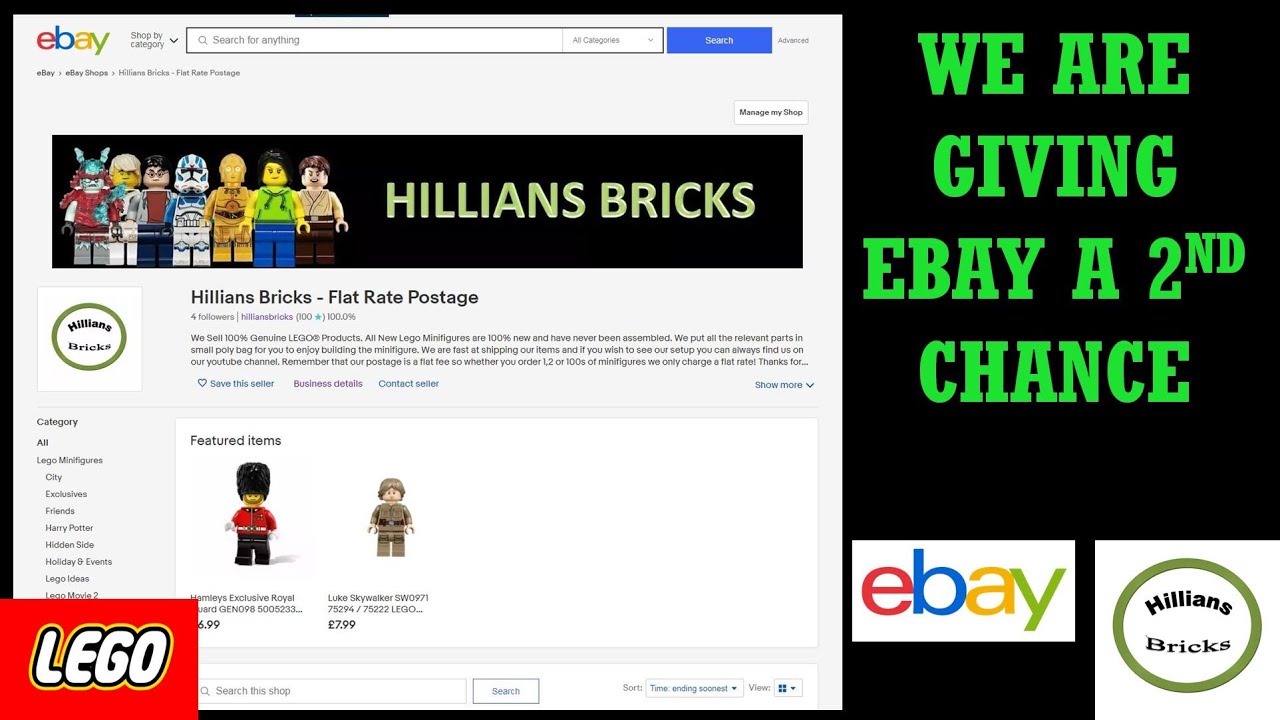 We have decided to give Ebay a 2nd Chance Let's see how long for