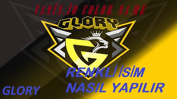 VANİS.İO RENKLİ İSİM - COLOR NAME