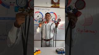 AC Gauge Meter का राज ⚡️Valve बंद करने पर कौन सी लाइन बंद होती है#ACRepair #ACTechnician #GaugeMeter
