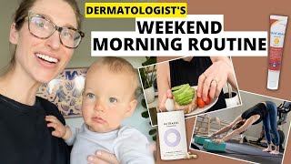 Dermatologist's Weekend Morning Routine: Healthy Breakfast, Hair Supplements, Skincare, & Makeup!